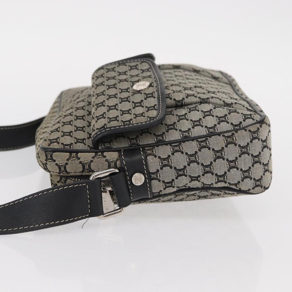 CELINE Macadam Canvas Shoulder Bag Gray Silver Auth ep11913 - Picture 4 of 16